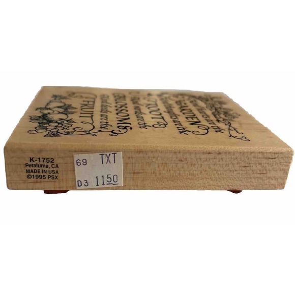 PSX K 1752 Rubber Stamp Garden Saying NEW UNUSED SHIPS FREE - Picture 3 of 3
